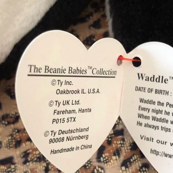 Ty Beanie Baby Waddle the penguin - Picture 10 of 11
